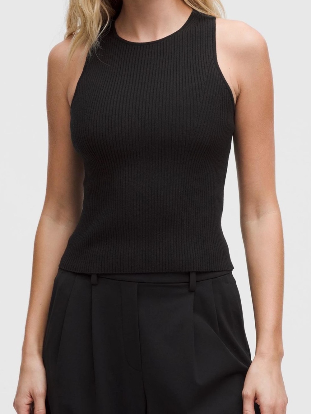 LULULEMON Merino Wool Open Back Tank Top